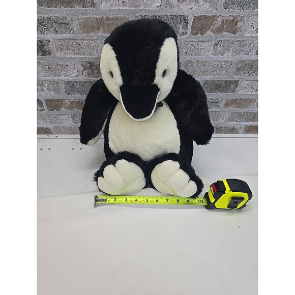 Wholesale Merchandisers Inc Black And White Penguin Plush With Bow Tie - Picture 12 of 12